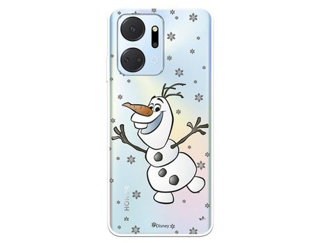 Carcasa para HUAWEI Honor X7A Oficial De Disney Olaf Transparente Frozen HUAWEI Transparente