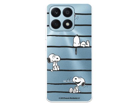 Carcasa para HUAWEI Honor X8A Oficial De Peanuts Snoopy Rayas Snoopy HUAWEI Transparente