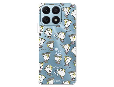 Carcasa para HUAWEI Honor X8A Oficial De Disney Chip Potts Siluetas La Bella Y La Bestia HUAWEI Transparente