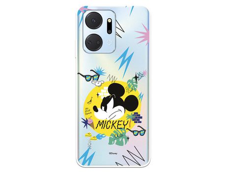 Carcasa para HUAWEI Honor X7A Oficial De Disney Mickey Mickey Urban Clásicos Disney HUAWEI Transparente
