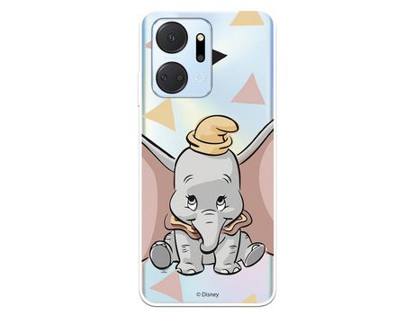 Carcasa para HUAWEI Honor X7A Oficial De Disney Dumbo Silueta Transparente Dumbo HUAWEI Transparente
