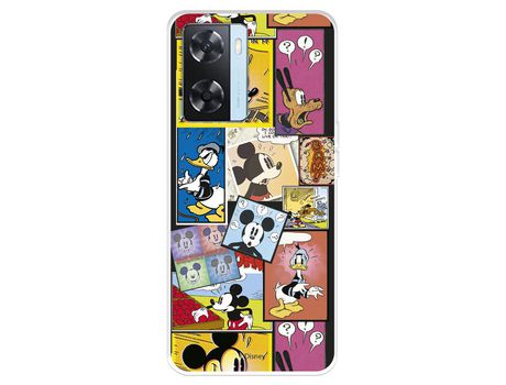 Carcasa para OPPO A57S Oficial De Disney Mickey Comic Clásicos Disney OPPO Transparente