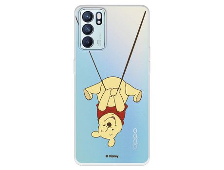 Carcasa para OPPO Reno6 Oficial De Disney Winnie Columpio Winnie The Pooh OPPO Transparente