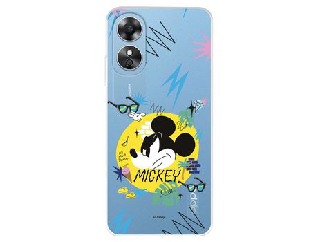 Carcasa para OPPO A17 Oficial De Disney Mickey Mickey Urban Clásicos Disney OPPO Transparente