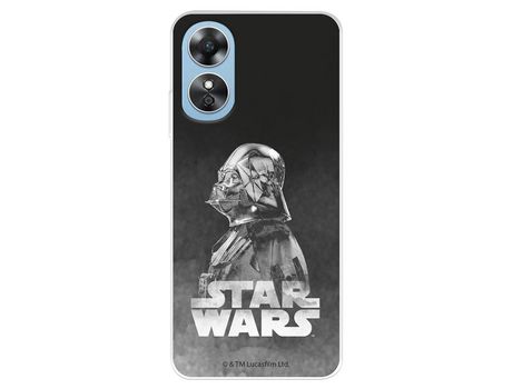 Carcasa para OPPO A17 Oficial De Star Wars Darth Vader Fondo Negro Star Wars OPPO Transparente
