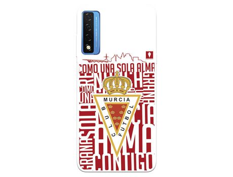 Carcasa para TCL 20 5G Del Real Murcia Escudo Fondo Blanco Licencia Oficial Real Murcia TCL Transparente
