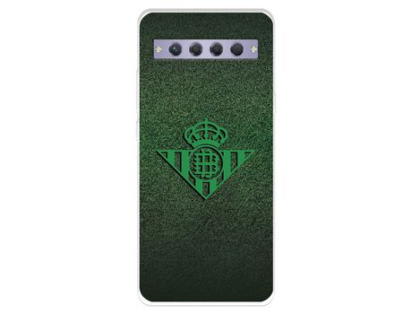 Carcasa para TCL 10 Plus Del Real Betis Balompié Escudo Verde Fondo Trama Licencia Oficial Real Betis Balompié TCL Transparente