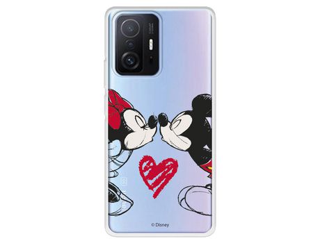 Carcasa para XIAOMI 11T Oficial De Disney Mickey Y Minnie Beso Clásicos Disney XIAOMI Transparente