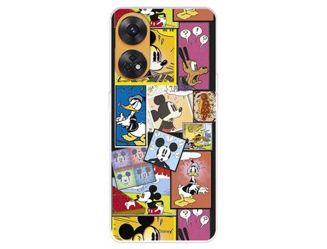 Carcasa para OPPO Reno 8T Oficial De Disney Mickey Comic Clásicos Disney OPPO Transparente