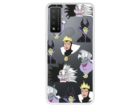 Carcasa para TCL 20R 5G Oficial De Disney Villanas Patrón Villanas Disney TCL Transparente