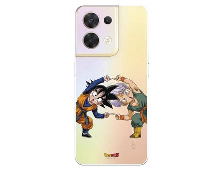 Carcasa para OPPO Reno 8 Oficial De Dragon Ball Goten Y Trunks Fusión Dragon Ball OPPO Transparente