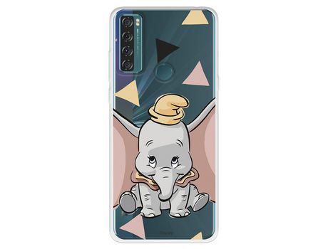 Carcasa para TCL 20 Se Oficial De Disney Dumbo Silueta Transparente Dumbo TCL Transparente