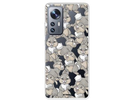 Carcasa para XIAOMI 12 Pro Oficial De Disney Tambor Patrones Bambi XIAOMI Transparente