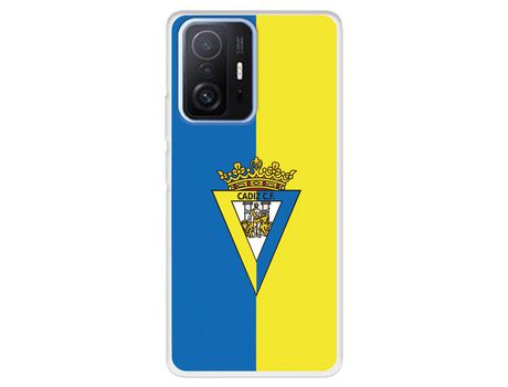 Carcasa para XIAOMI 11T Del Cádiz Escudo Fondo Bicolor Licencia Oficial Cádiz Cf XIAOMI Transparente