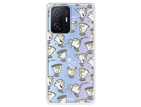 Carcasa para XIAOMI 11T Oficial De Disney Chip Potts Siluetas La Bella Y La Bestia XIAOMI Transparente