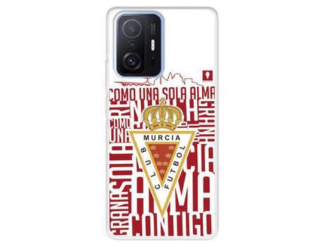 Carcasa para XIAOMI 11T Del Real Murcia Escudo Fondo Blanco Licencia Oficial Real Murcia XIAOMI Transparente