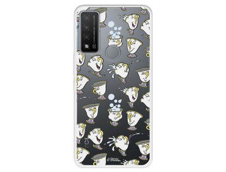 Carcasa para TCL 20R 5G Oficial De Disney Chip Potts Siluetas La Bella Y La Bestia TCL Transparente