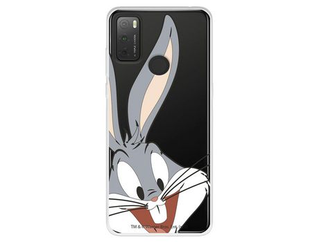 Carcasa para TCL 20Y Oficial De Warner Bros Bugs Bunny Silueta Transparente Looney Tunes TCL Transparente