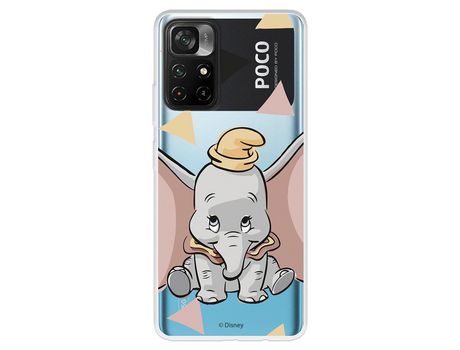 Carcasa para XIAOMI Poco M4 Pro 5G Oficial De Disney Dumbo Silueta Transparente Dumbo XIAOMI Transparente