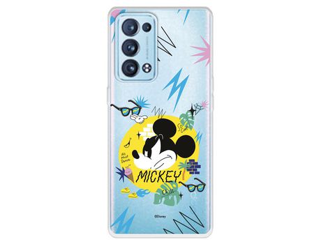 Carcasa para OPPO Reno6 Pro Oficial De Disney Mickey Mickey Urban Clásicos Disney OPPO Transparente