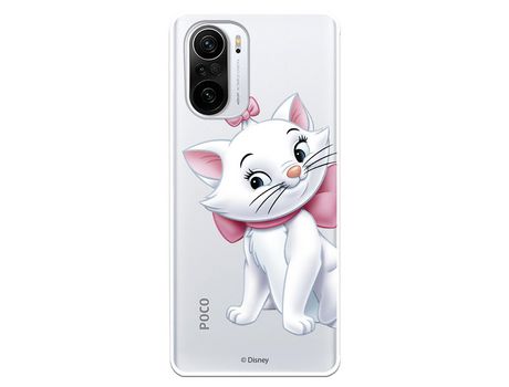 Carcasa para XIAOMI Poco F3 Oficial De Disney Marie Silueta Los Aristogatos XIAOMI Transparente