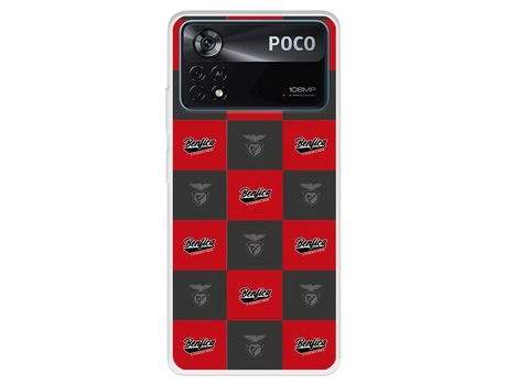 Carcasa para XIAOMI Poco X4 Pro Del Escudo Licencia Oficial Benfica XIAOMI Transparente