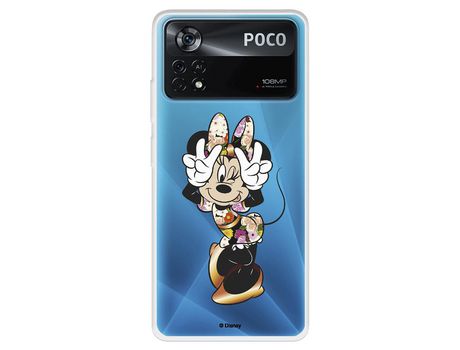 Carcasa para XIAOMI Poco X4 Pro Oficial De Disney Minnie Posando Clásicos Disney XIAOMI Transparente