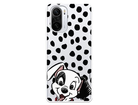 Carcasa para XIAOMI Poco F3 Oficial De Disney Cachorro Manchas 101 Dálmatas XIAOMI Transparente