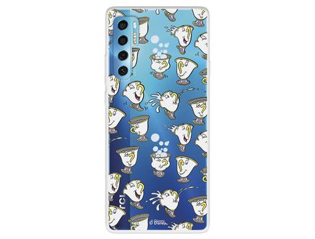 Carcasa para TCL 20 Pro 5G Oficial De Disney Chip Potts Siluetas La Bella Y La Bestia TCL Transparente