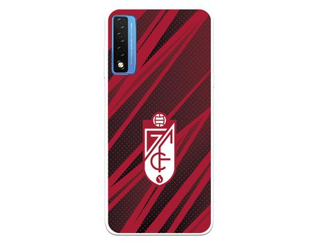 Carcasa para TCL 20 5G Del Granada Cf Escudo Líneas Rojas Y Negras Licencia Oficial Granada Cf TCL Transparente