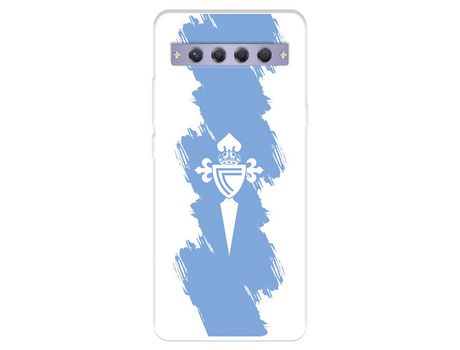 Carcasa para TCL 10 Plus Del Rc Celta Escudo Trazo Azul Licencia Oficial Rc Celta TCL Transparente