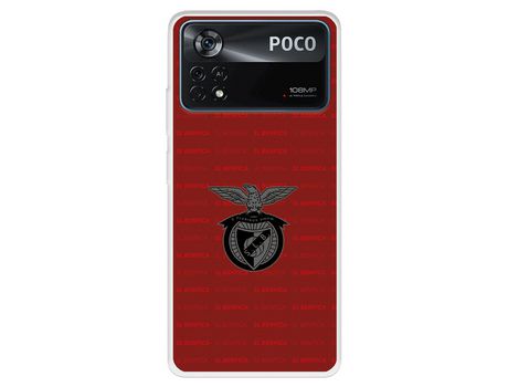 Carcasa para XIAOMI Poco X4 Pro Del Escudo Fondo Granate Licencia Oficial Benfica XIAOMI Transparente
