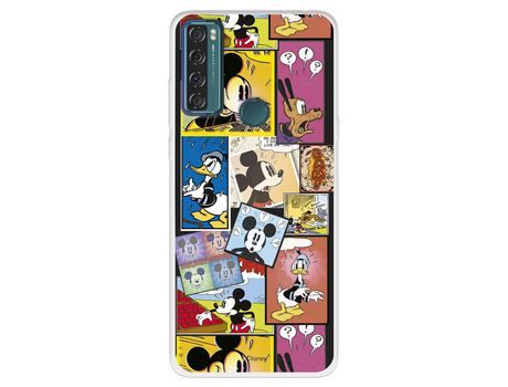 Carcasa para TCL 20 Se Oficial De Disney Mickey Comic Clásicos Disney TCL Transparente