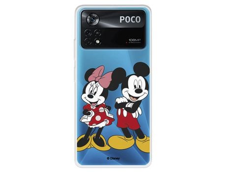 Carcasa para XIAOMI Poco X4 Pro Oficial De Disney Mickey Y Minnie Posando Clásicos Disney XIAOMI Transparente