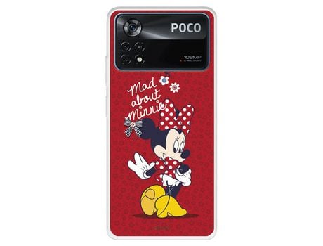 Carcasa para XIAOMI Poco X4 Pro Oficial De Disney Minnie Mad About Clásicos Disney XIAOMI Transparente