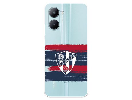 Carcasa para REALME C33 Del Sd Huesca Rayas Transparente Licencia Oficial Sd Huesca REALME Transparente