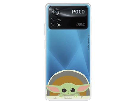 Carcasa para XIAOMI Poco X4 Pro Oficial De Star Wars Baby Yoda Sonrisas The Mandalorian XIAOMI Transparente