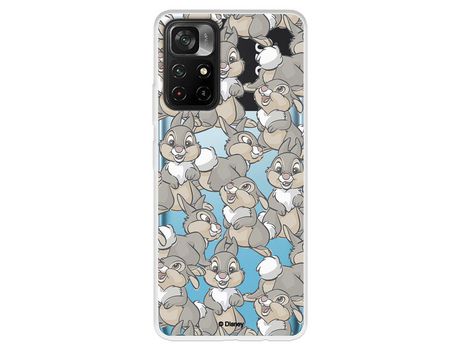 Carcasa para XIAOMI Poco M4 Pro 5G Oficial De Disney Tambor Patrones Bambi XIAOMI Transparente