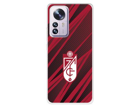 Carcasa para XIAOMI 12 Del Escudo Líneas Rojas Y Negras Licencia Oficial Granada Cf XIAOMI Transparente