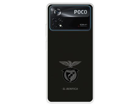 Carcasa para XIAOMI Poco X4 Pro Del Escudo Fondo Negro Licencia Oficial Benfica XIAOMI Transparente