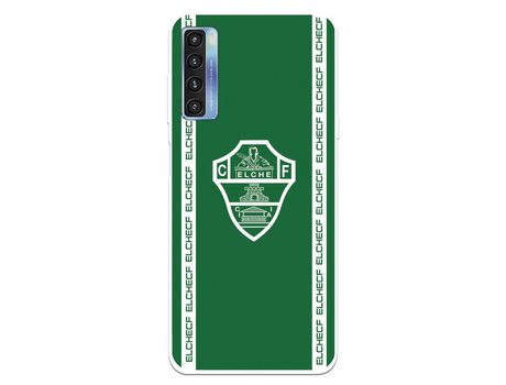 Carcasa para TCL 20L Del Elche Cf Escudo Fondo Verde Licencia Oficial Elche Cf TCL Transparente