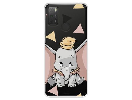 Carcasa para TCL 20Y Oficial De Disney Dumbo Silueta Transparente Dumbo TCL Transparente