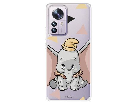 Carcasa para XIAOMI 12 Oficial De Disney Dumbo Silueta Transparente Dumbo XIAOMI Transparente