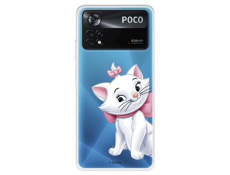 Carcasa para XIAOMI Poco X4 Pro Oficial De Disney Marie Silueta Los Aristogatos XIAOMI Transparente