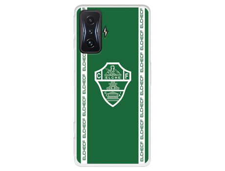 Carcasa para XIAOMI Poco F4 Gt Del Elche Cf Escudo Fondo Verde Licencia Oficial Elche Cf XIAOMI Transparente
