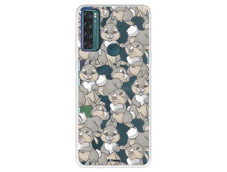 Carcasa para TCL 20 Se Oficial De Disney Tambor Patrones Bambi TCL Transparente
