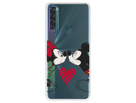 Carcasa para TCL 20 Se Oficial De Disney Mickey Y Minnie Beso Clásicos Disney TCL Transparente