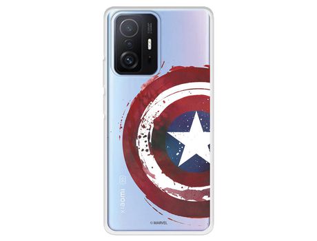 Carcasa para XIAOMI 11T Oficial De Marvel Capitán América Escudo Transparente Marvel XIAOMI Transparente