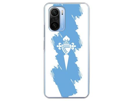 Carcasa para XIAOMI Poco F3 Del Celta Escudo Trazo Azul Licencia Oficial Rc Celta XIAOMI Transparente