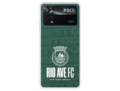 Carcasa para XIAOMI Poco X4 Pro Del Escudo Blanco Licencia Oficial Rio Ave Fc XIAOMI Transparente